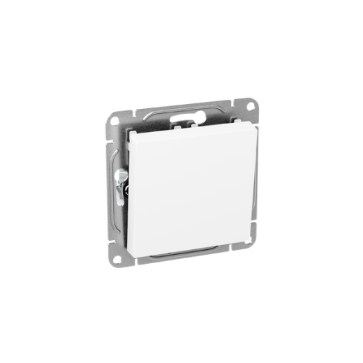 Механизм выключателя, одноклавишный, кнопочный, белый Эпика EKF