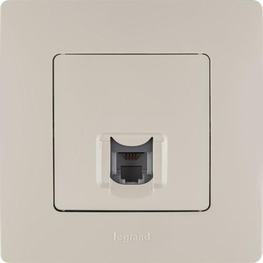 Розетка телефонная RJ11 - Legrand Etika - слоновая кость
