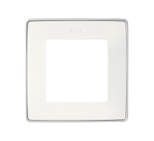 Simon 82 Detail Белый, основание Алюминий Рамка 1-ая