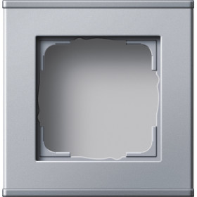 Gira Алюминий Профиль 55 с фронтальным вводом канала, одноместный