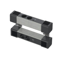 Schneider Electric Unica System+ Блок двойной на струбцинах 2х(2хРоз.+2USB A/C) АНТР/СЕРАЯ ТКАНЬ