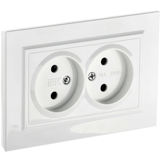 BRITE Роз. 2-я без з/к/ш 10А в сб. РС12-2-БрБ бел. IEK