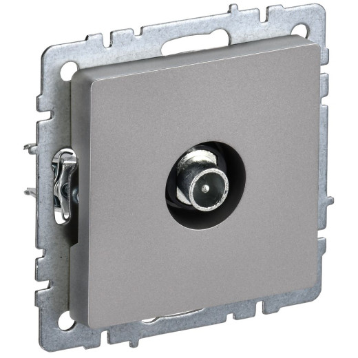 BRITE Роз. TV проходная РТВ10-0-БрС сталь IEK