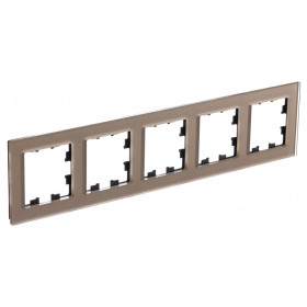 Systeme Electric AtlasDesign Nature Стекло Шампань Рамка 5-ая, универсальная