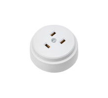 REXANT Розетка РШ для электрической плиты 32 А, 250 В, 2Р+РЕ (ОУ) белая.