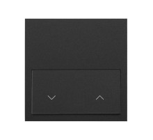 Simon 100 Черный матовый Кит 1 пост, фронт. 1 рамка «минимум» + 1 клавиша жалюзи