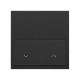 Simon 100 Черный матовый Кит 1 пост, фронт. 1 рамка «минимум» + 1 клавиша жалюзи