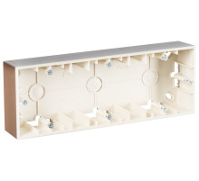 Simon 15 Шампань Коробка 3-ая для наружного монтажа