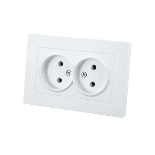 Розетка двойная 2П 10А 250В белая 