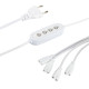 Разветвитель сетевой для линейных светильников ЭРА 4х IEC C7 2pin+timer на 4 точки с таймером 4, 8, 12H 2 м