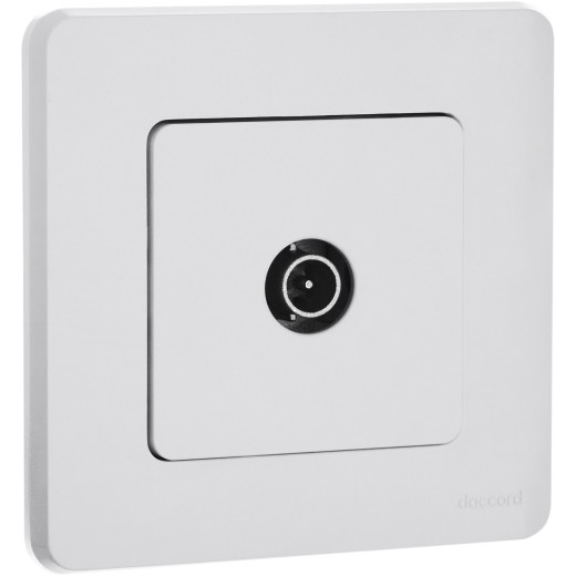Розетка TV (телевизионная) - Legrand/Daccord Inspiria - проходная - белый