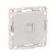 Стокгольм Механизм Розетки Phone 1-местной белый EKF PROxima