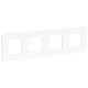UNICA STUDIO рамка 4-поста, белый/белый
