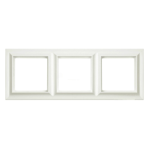 Рамка 3-поста, Eco Profi  Standart, термопласт, слоновая кость