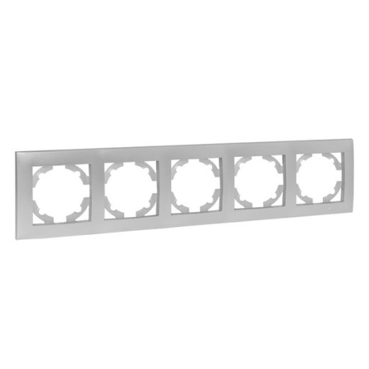 Валенсия Рамка 5-местная сталь EKF