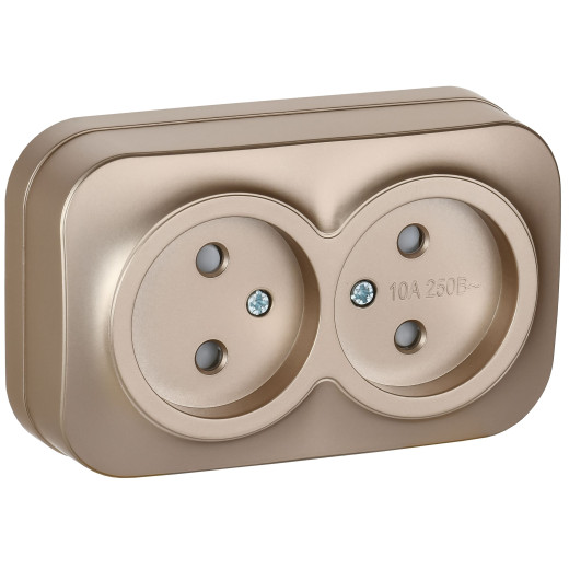 GLORY Роз. 2-я без з/к с з/ш о/у 10А РСш22-2-ХШм шам. м. IEK