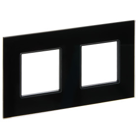 IEK SKANDY Стекло Черный Рамка 2-ая SK-F22Bl