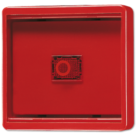 JUNG Красная Клавиша с прозрачной крышкой