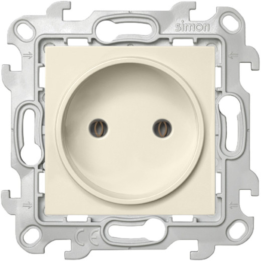 Розетка 2К без защитных шторок, сл.кость