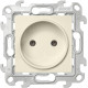 Розетка 2К без защитных шторок, сл.кость