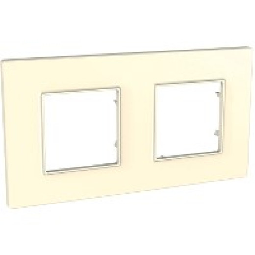 UNICA QUADRO РАМКА 2-постовая, БЕЖЕВЫЙ