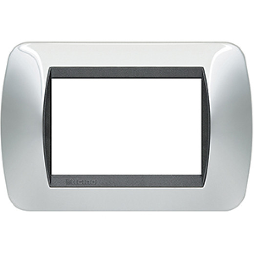 Накладка на 3 модуля, Светлый Хром