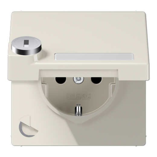 SCHUKO-розетка с крышкой  и замком