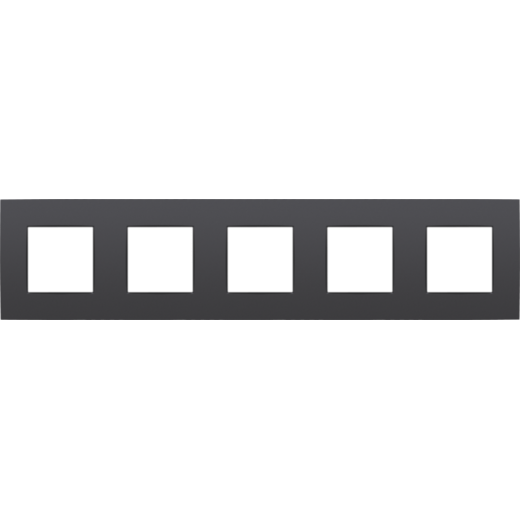 Рамка на 5 постов, антрацит