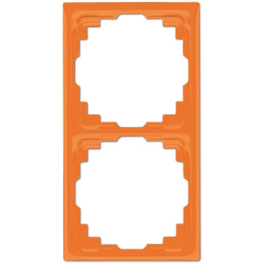 Рамка для инсталляции в кабельных каналах, 2-кратная, оранжевая