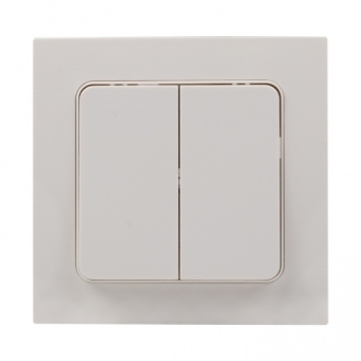 Стокгольм Выключатель 2-кл. 10А автоматические клеммы белый EKF