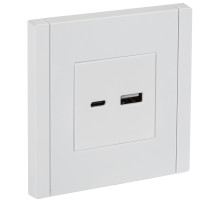 IEK FORTE&PIANO Белый Розетка USB A+C 18Вт FP251