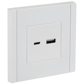 IEK FORTE&PIANO Белый Розетка USB A+C 18Вт FP251