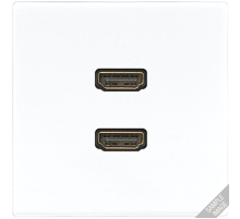 JUNG 2 x HDMI, слоновая кость