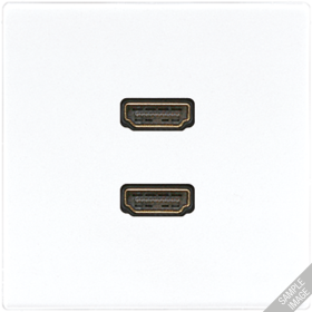 JUNG 2 x HDMI, слоновая кость