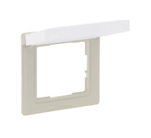 Legrand/Daccord SUNO Слоновая кость Рамка влагозащитная IP44,с откидной крышкой,1-постовая.