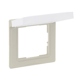 Legrand/Daccord SUNO Слоновая кость Рамка влагозащитная IP44,с откидной крышкой,1-постовая.