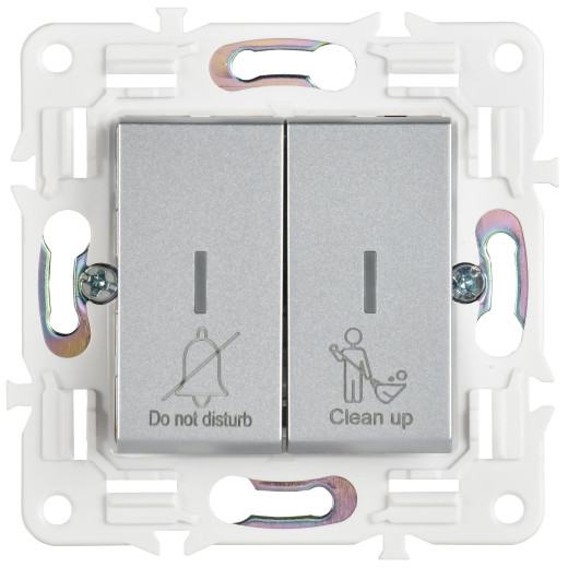 SKANDY Выключ. 2-кл. с инд. отел. 10А SK-V16S сереб. IEK