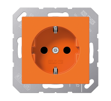 JUNG Штепсельная розетка SCHUKO 16A 250V~ с защитой от детей термопласт оранжевая