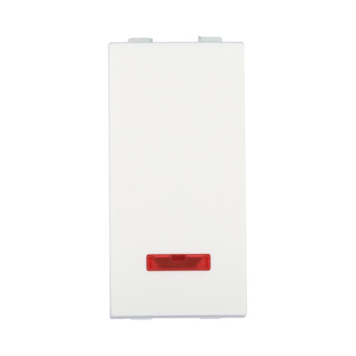 LK45 Переключатель с двух мест, с индикатором 45х22,5мм (схема 6L) 16 A, 250 B (белый)