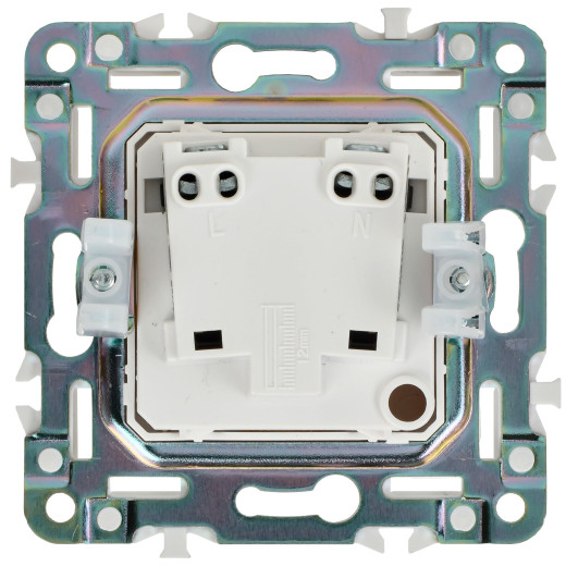 SKANDY Роз. без з/к/ш 10А SK-R02W арк. бел. IEK