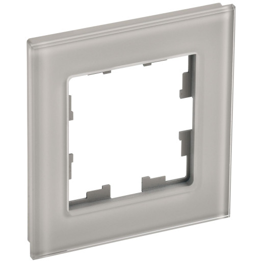 BRITE Рамка 1-мест. РУ-1-2-БрД стекло дым. IEK