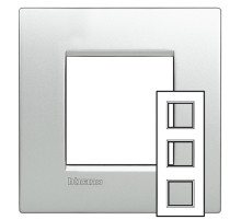 BT LL Алюминий Рамка AIR 2+2+2 мод 71мм.