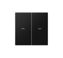 JUNG LS 990 Черный матовый Клавиша 2-ая жалюзийного выключателя с символами «стрелки»