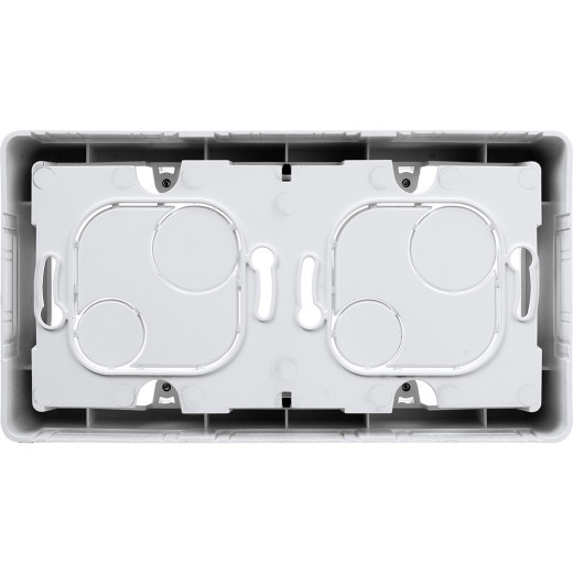 Коробка для накладного монтажа 2 поста - Legrand/Daccord Inspiria - белый