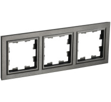 IEK BRITE BASE Темн.бронза Рамка 3-м РУ-3-БрТБ