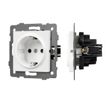 Arlight Механизм электрической розетки SCT-MEU1-PL-WH-V (250V, 16A) (-)