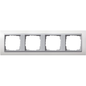 Gira Event Бел.глянц./Алюминий Рамка 4-ая