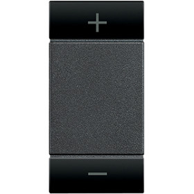 BT LL Антрацит Клавиша диммера +/- 1 модуль.