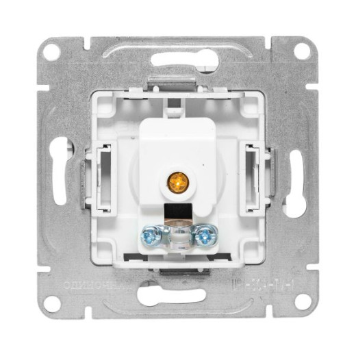 Механизм розетки TV, одиночная, алюминий Эпика EKF