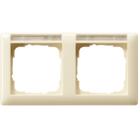 Gira Standard 55 Глянцевый кремовый Рамка 2-я гориз с полем для надписи
